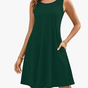 Korsis Brand Women's Green Summer Dress - Size Small
